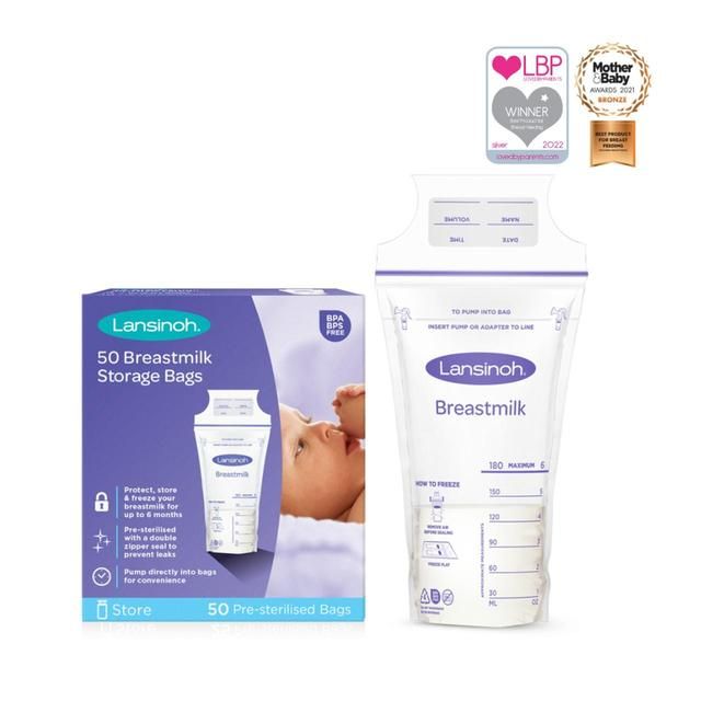 Lansinoh Breastmilk Storage Bags   50 per pack