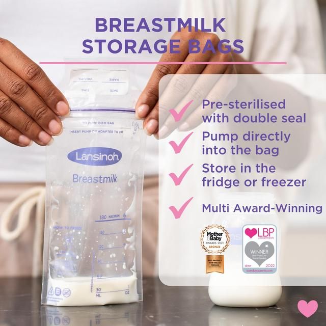 Lansinoh Breastmilk Storage Bags   50 per pack