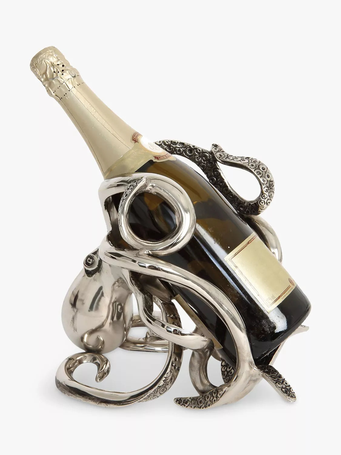 Culinary Concepts Octopus Bottle Holder, Silver - McGrocer