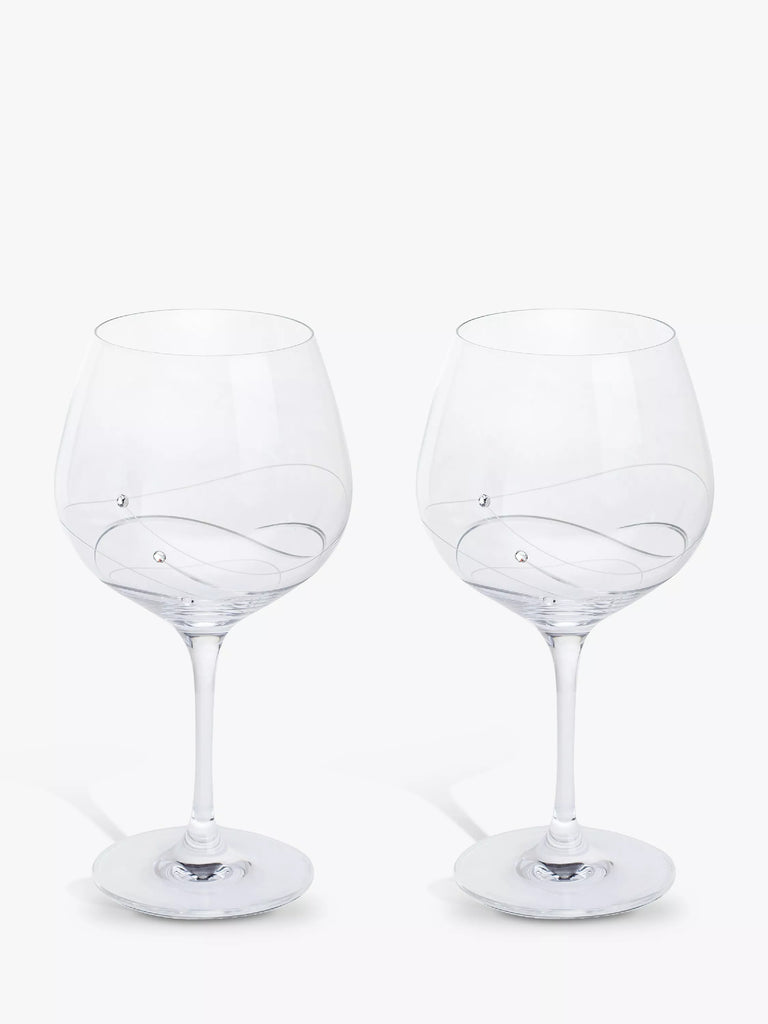 Dartington Crystal Glitz Gin and Tonic Copa Glass, 610ml, Set of 2