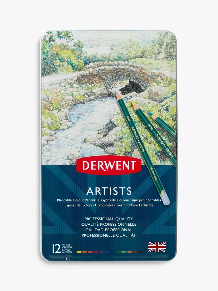 Derwent Artists Pencils Tin, Set of 12