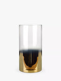 pols potten Hurricane Half Gold Vase, Large, H29.5cm - McGrocer