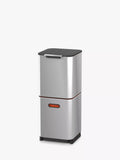 Joseph Joseph Intelligent Waste Totem Compact Bin, 40L, Stainless Steel