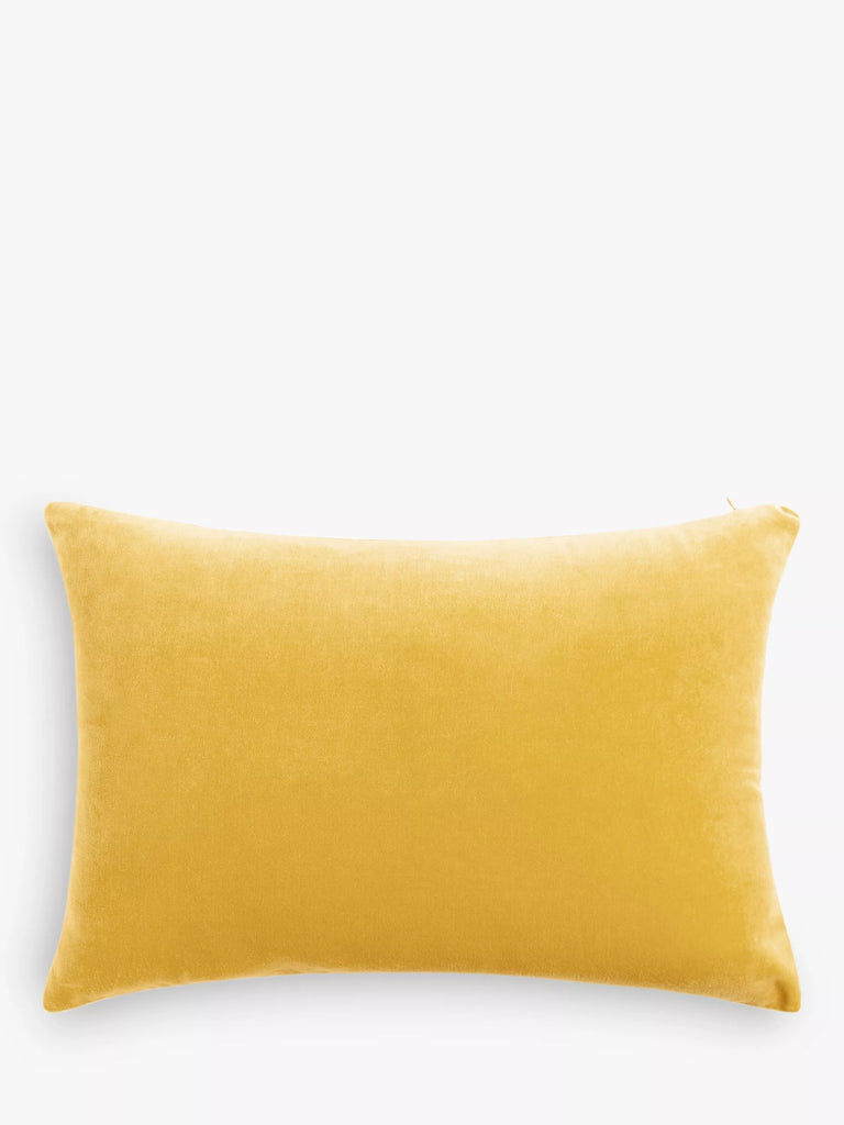 John Lewis Rectangular Cotton Velvet Cushion