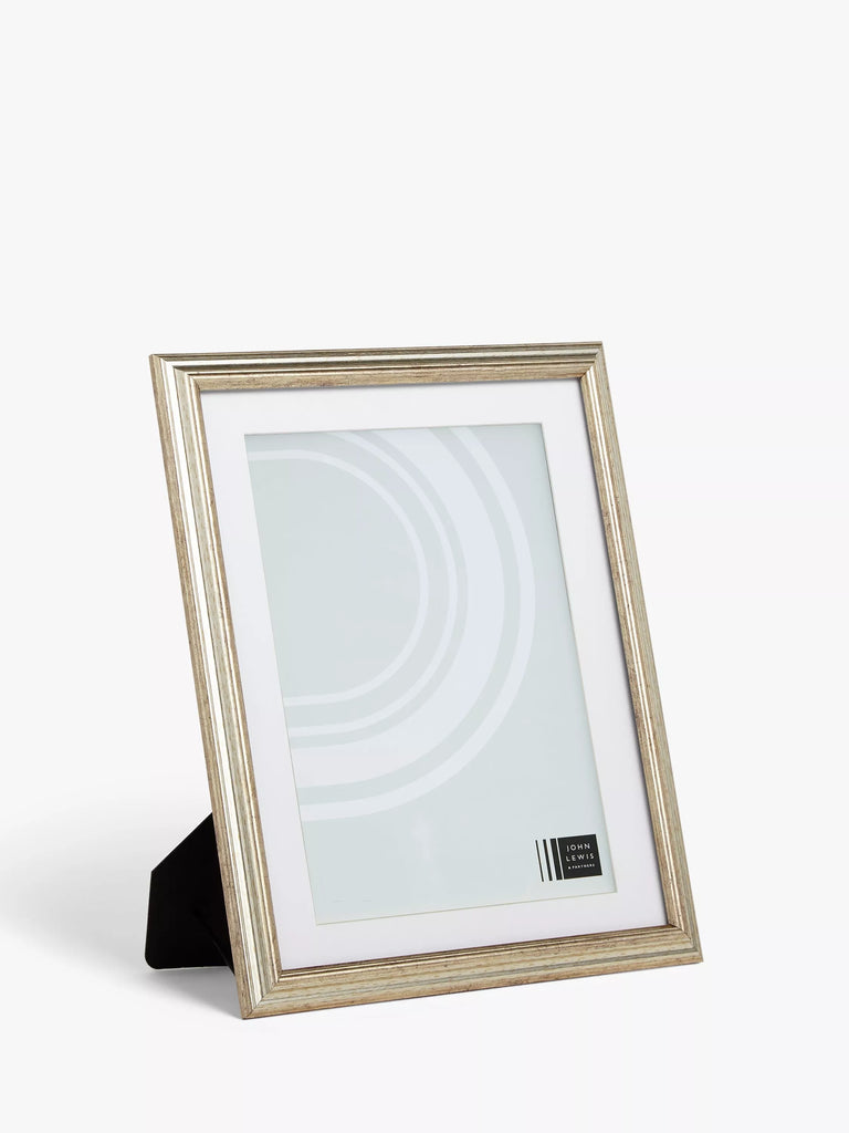 John Lewis Ribbed Certificate/Diploma Photo Frame & Mount, A4 (21 x 30cm), Champagne