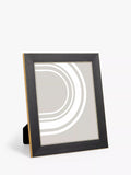 John Lewis Flat Wood-Effect Photo Frame, Black/Gold