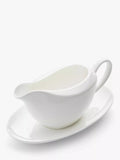 Royal Worcester Serendipity Bone China Gravy Boat & Stand, 340ml, White