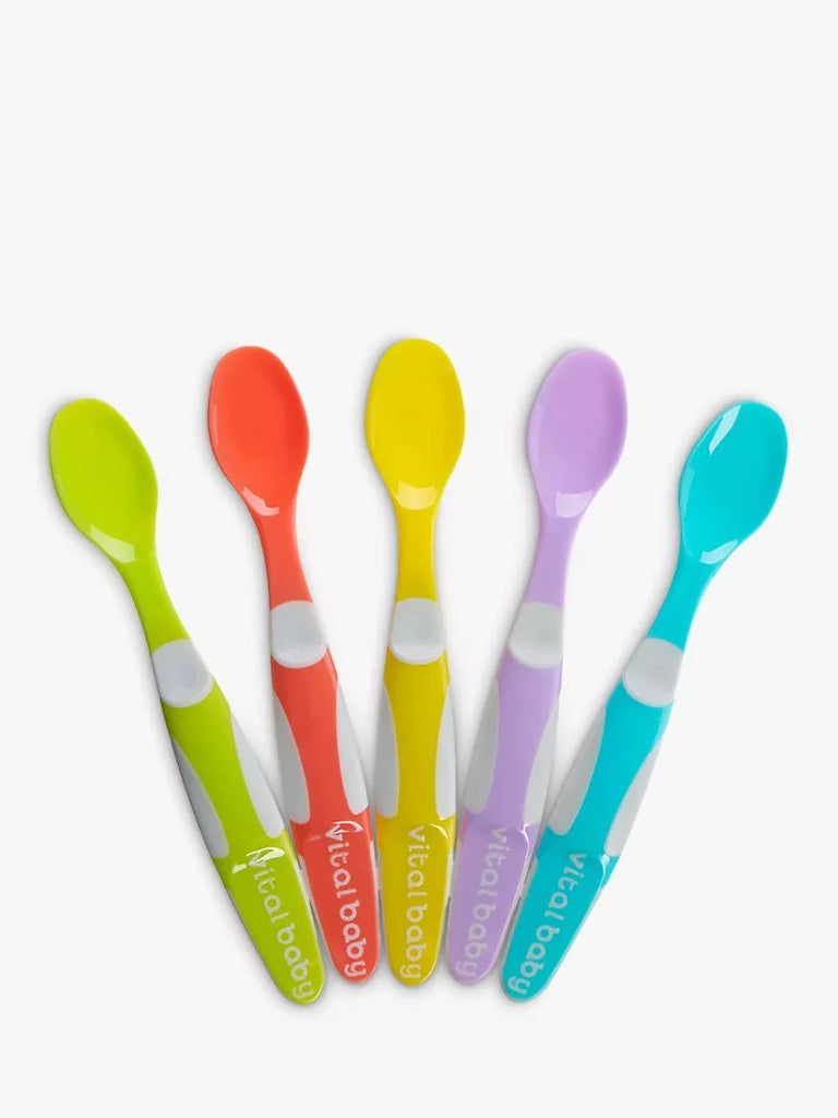 Vital Baby Nourish Start Weaning Spoons, Set of 5