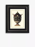 Antonio Clementino Urn IV Framed Print & Mount, 60 x 50cm, Black