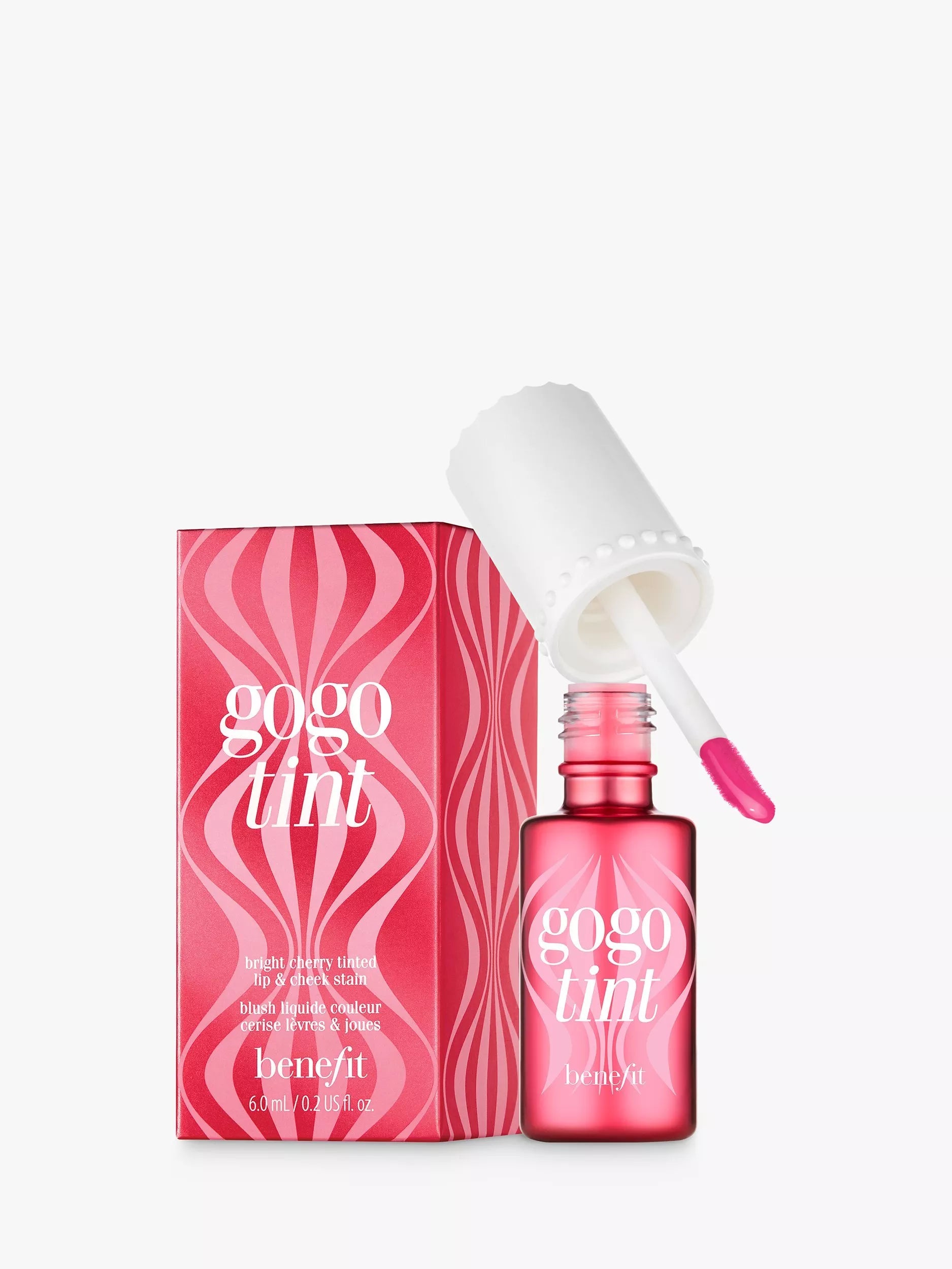 Benefit Go Go Tint Lip & Cheek Stain, Bright Cherry, 6ml - McGrocer