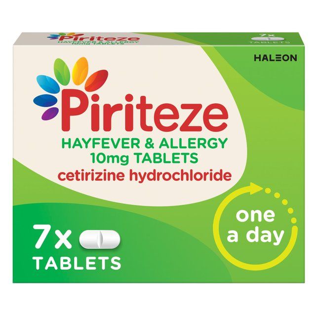 Piriteze Hayfever & Allergy Relief Antihistamine Cetirizine   7 per pack