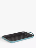 John Lewis Cast Iron Rectangular Grill Pan, 33cm