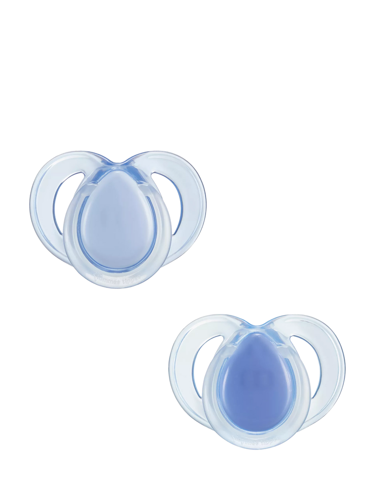 Tommee Tippee Ultra Light Nighttime Silicone Soothers, 18-36 months, Pack of 2