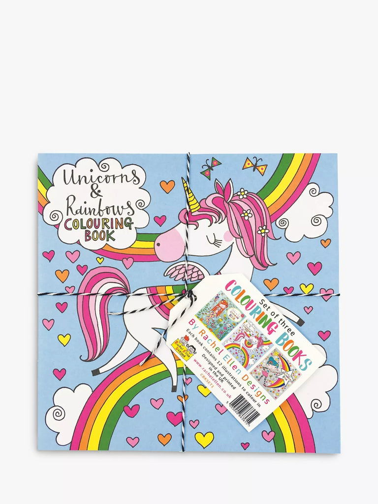 Rachel Ellen Unicorns, Under the Sea & Girls Rule Colouring Books