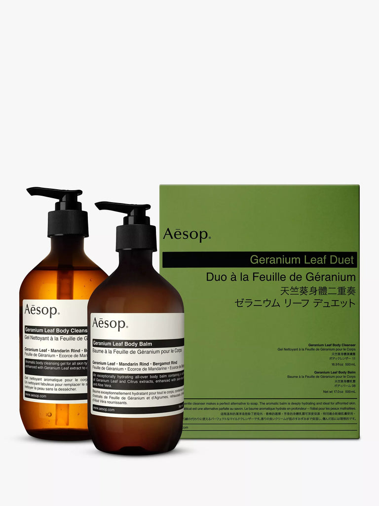 Aesop Geranium Leaf Duet Bodycare Gift Set