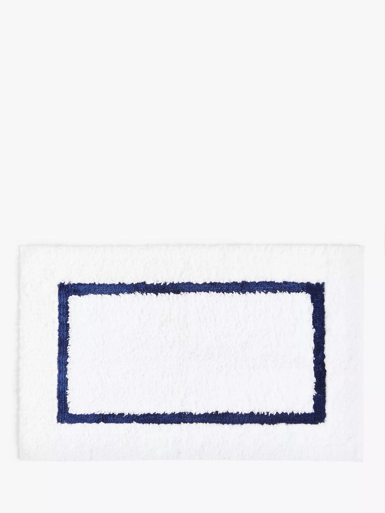 John Lewis Deep Border Pile Bath Mat