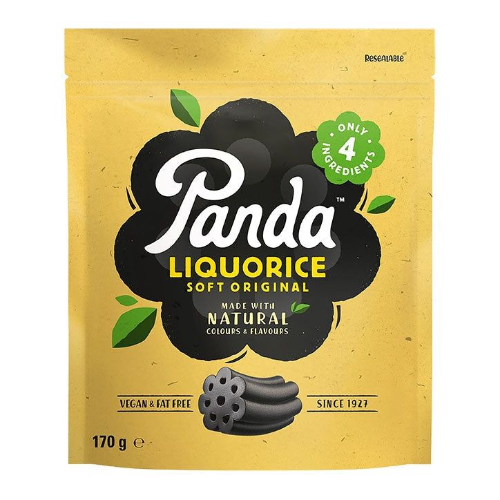 Panda Raspberry Liquorice 200g