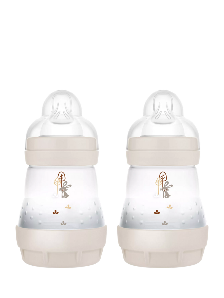 MAM Easy Start Anti-Colic Baby Bottle, 160ml, Pack of 2, Feeding Nature