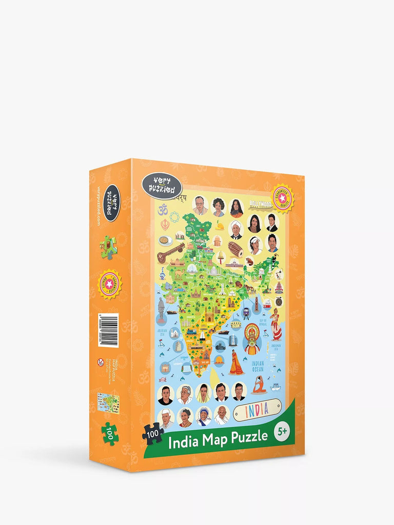 Very Puzzled India Map Puzzle, 100 Pieces