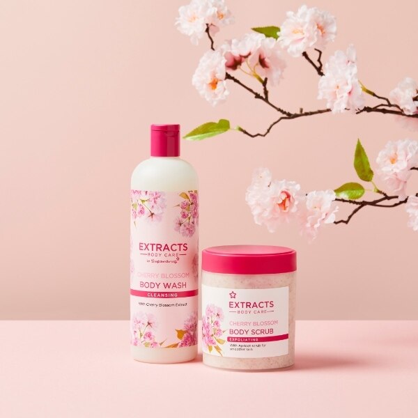 Superdrug Extracts Cherry Blossom Body Wash 500ml GOODS Superdrug   