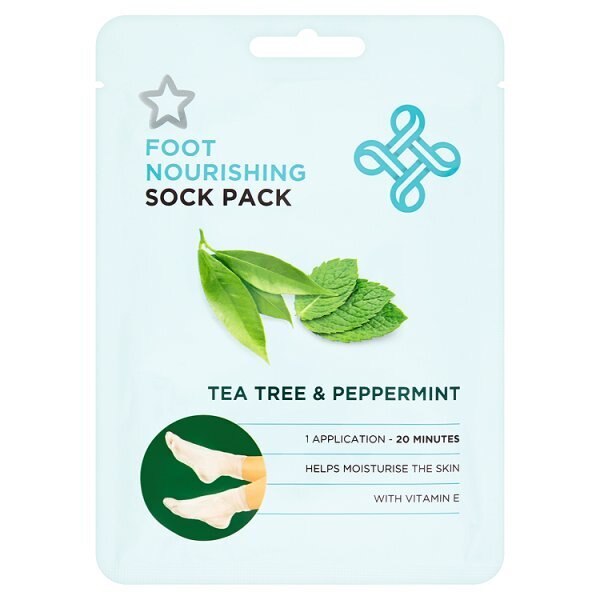 Superdrug Tea Tree & Peppermint Nourishing Foot Mask GOODS Superdrug   