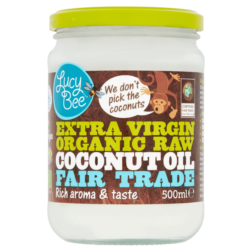 Lucy Bee Fair Trade Extra Virgin Organic Raw Coconut Oil 500ml