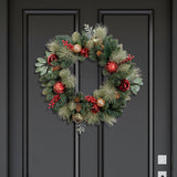 24" (2ft) Decorated Christmas Unlit Wreath Assortment - McGrocer