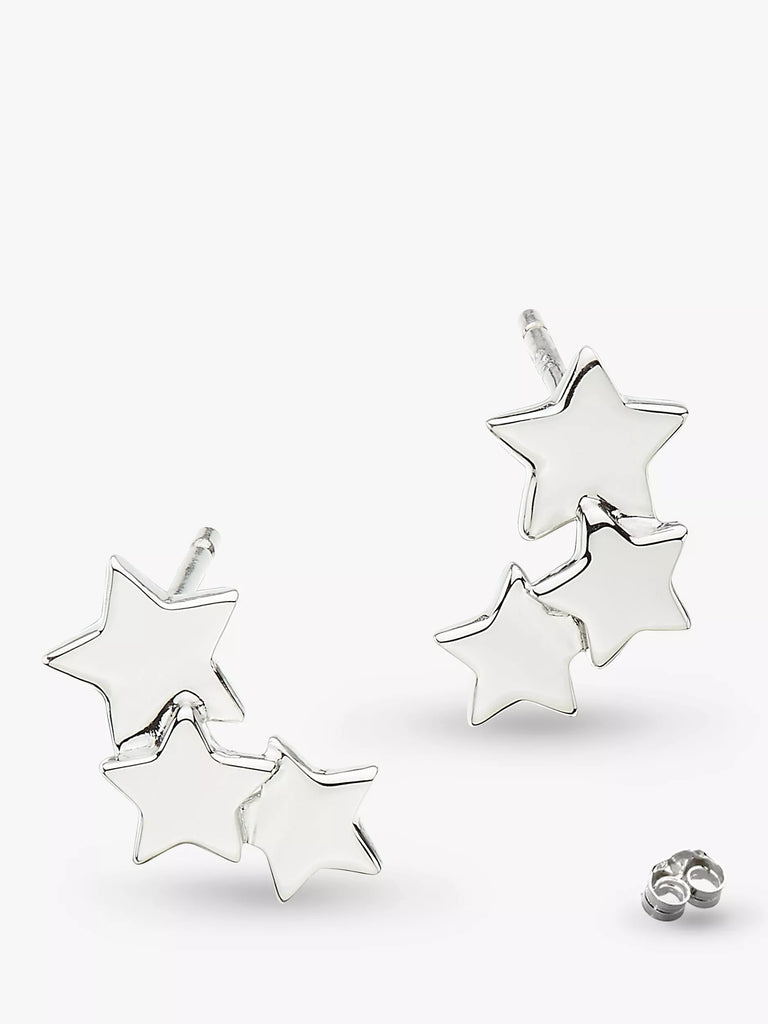 Kit Heath Star Gazer Galaxy Stud Earrings, Silver