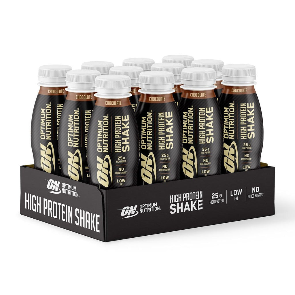 Optimum Nutrition High Protein Shake, Chocolate 12 x 330ml