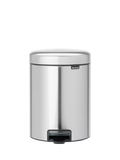 Brabantia newIcon Fingerprint Proof Pedal Bin, 5L, Matt Steel