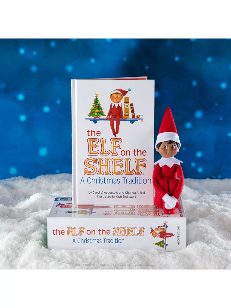 The Elf on the Shelf Book & Boy Elf with Brown Eyes Set