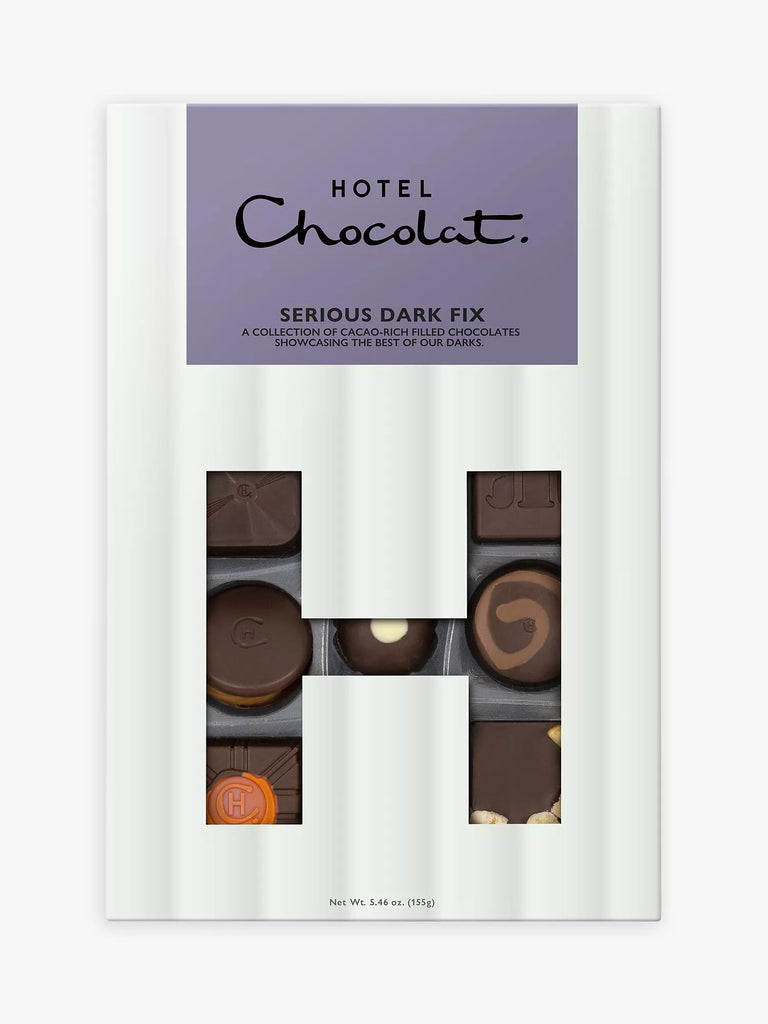 Hotel Chocolat Serious Dark Fix H Box, 155g