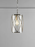 Laura Ashley Beckworth Glass Ceiling Light Polished Nickel