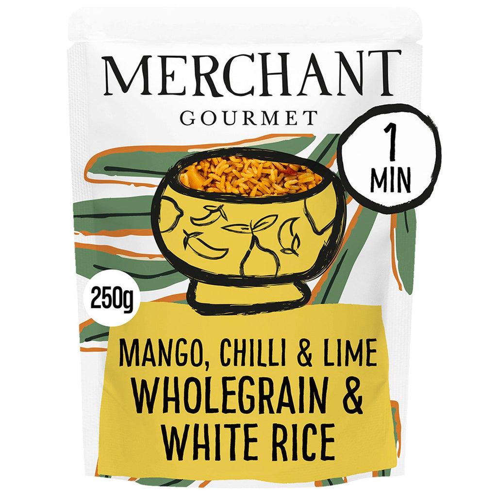 Merchant Gourmet Mango Chilli Lime Wholegrain & White Microwave Rice 250g