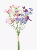 Floralsilk Artificial Sweet Pea Spray Bunch