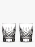 Waterford Crystal Lismore Double Old Fashioned Cut Glass Tumblers Set Of 2 354Ml Clear