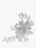Jon Richard Bridal Darcey Pave Leaf Slide Silver