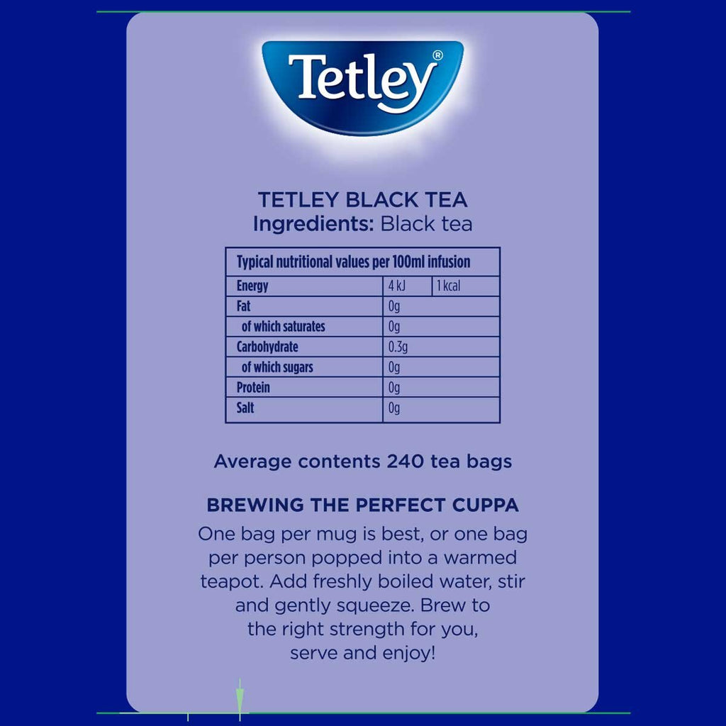 Tetley Original Tea Bags, 3 x 240 Pack