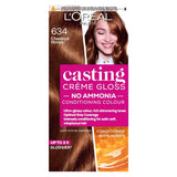 L'Oreal Paris Casting Creme Gloss Semi-Permanent Hair Dye, Brown Hair Dye 634 Chesnut Honey Brown GOODS Boots   