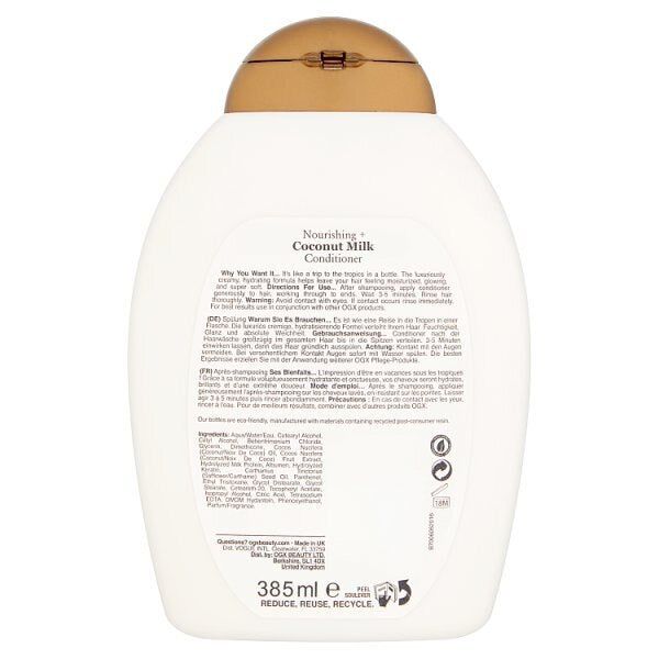 OGX Nourishing+ Coconut Milk pH Balanced Conditioner 385ml GOODS Boots   