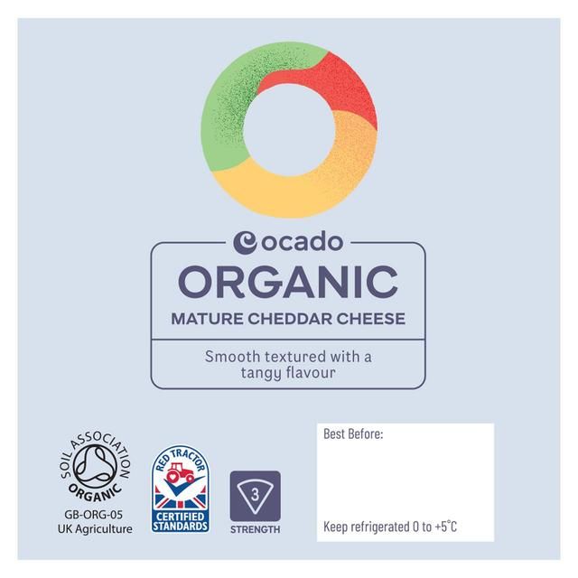 Ocado Organic Mature Cheddar   250g