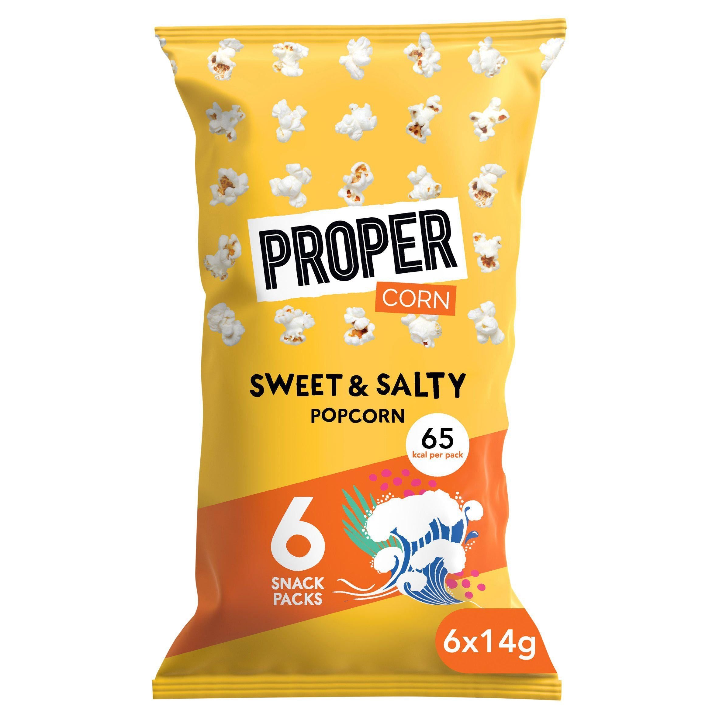 Propercorn Sweet & Salty Popcorn Multipack 6 x 14g GOODS Sainsburys   