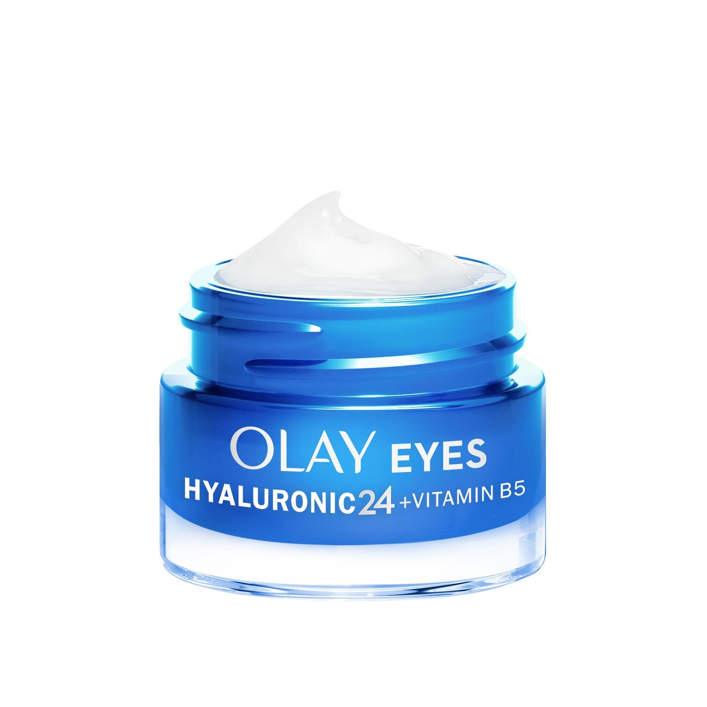 Olay Hyaluronic Acid Eye Cream Hydrating Skincare with Niacinamide Plump Smooth 15ml GOODS Sainsburys   