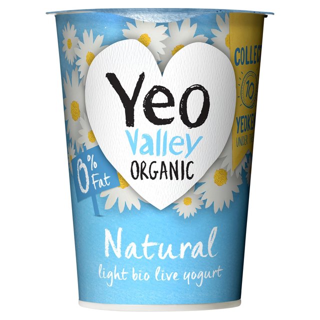 Yeo Valley Organic 0% Fat Natural Yoghurt   450g