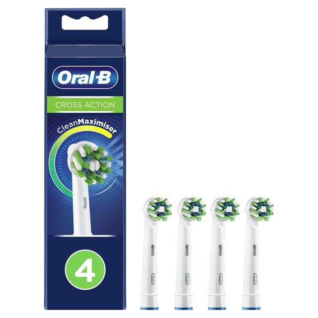 Oral-B CrossAction Toothbrush Heads - White   4 per pack GOODS M&S   