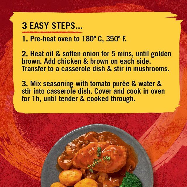 Schwartz Chicken Chasseur Recipe Mix   40g GOODS M&S   