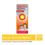 Nurofen for Children Ibuprofen Strawberry Oral Suspension 3 Months to 9 Years 100ml GOODS Sainsburys   