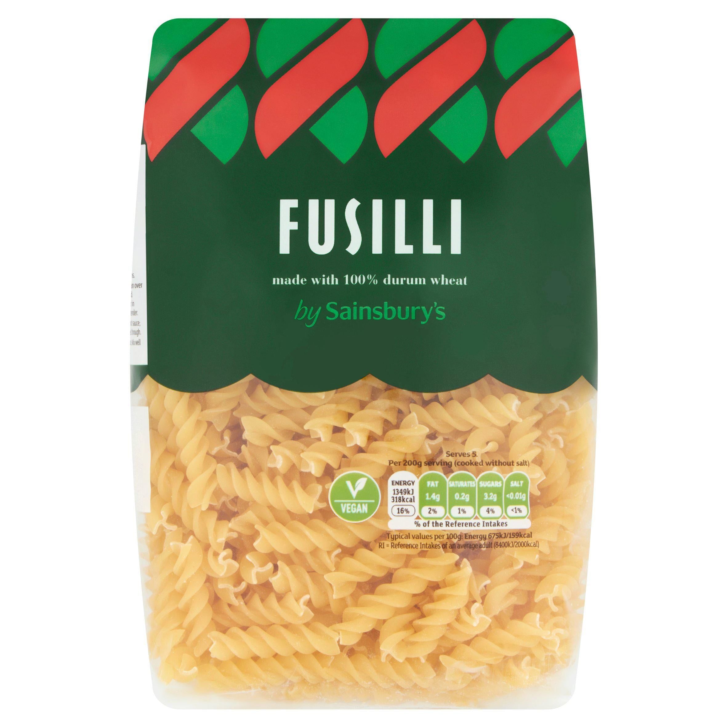 Sainsbury's Fusilli Pasta 500g Pasta Sainsburys   