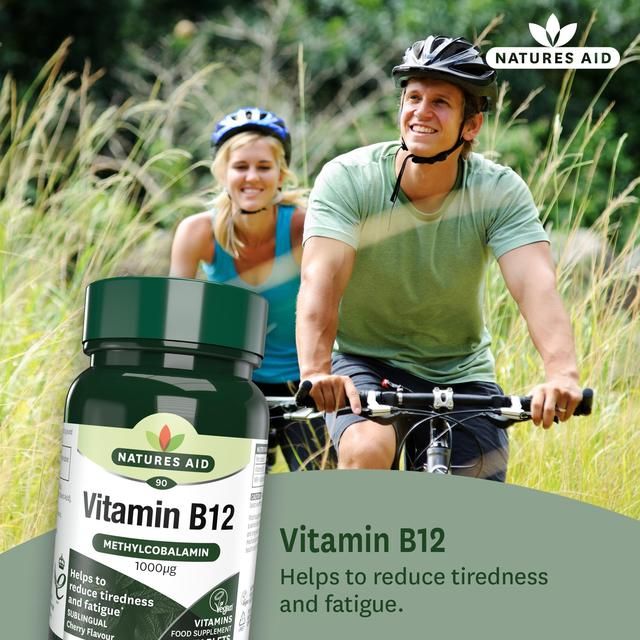 Natures Aid Vitamin B12 Supplement Tablets 1000ug    90 per pack