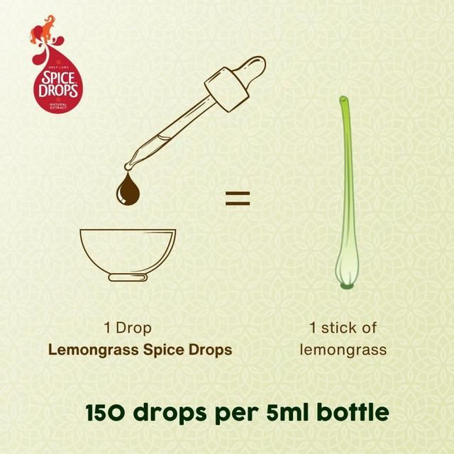 Spice Drops Concentrated Natural Lemongrass Extract   5ml